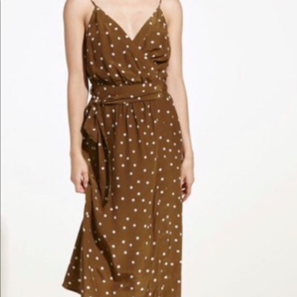Oysho Polka Dot Tie Dress